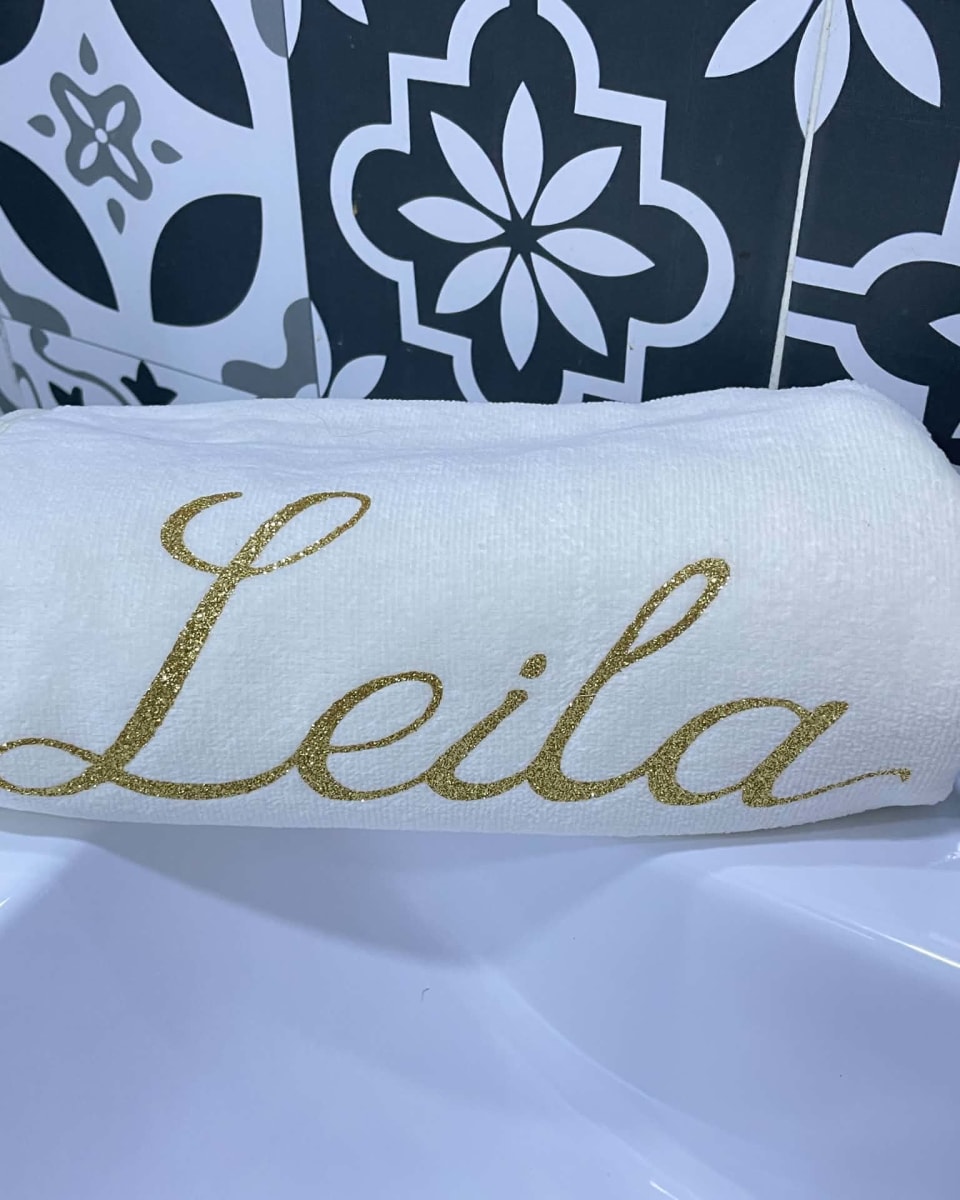 Serviette personnalisée 🛁