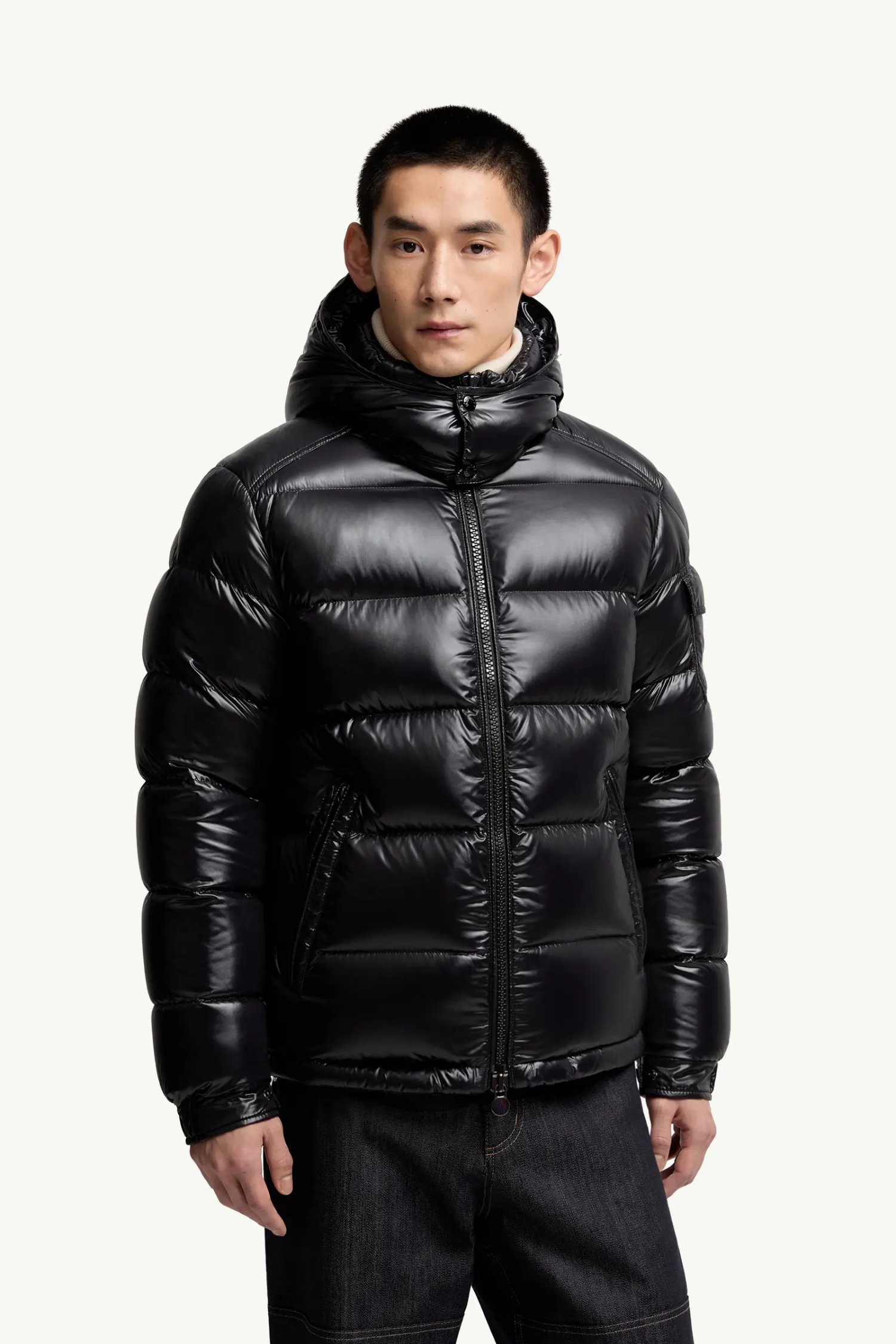Moncler Maya Iconic Short Hooded Down Jacket