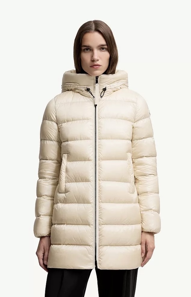 Moncler Suyenne Water-Repellent Nylon Down Jacket, Boudin Quilted Urban Winter Outerwear