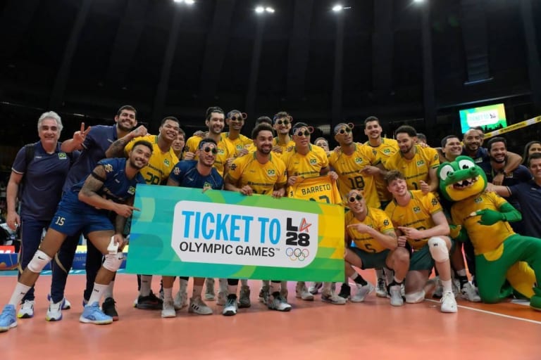 Brasil vôlei masculino conquista Sul-Americano e assegura vaga em Los Angeles 2028