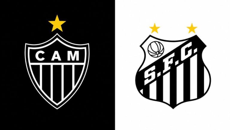 Atlético-MG e Santos duelam na Arena MRV em confronto direto por vaga na Libertadores