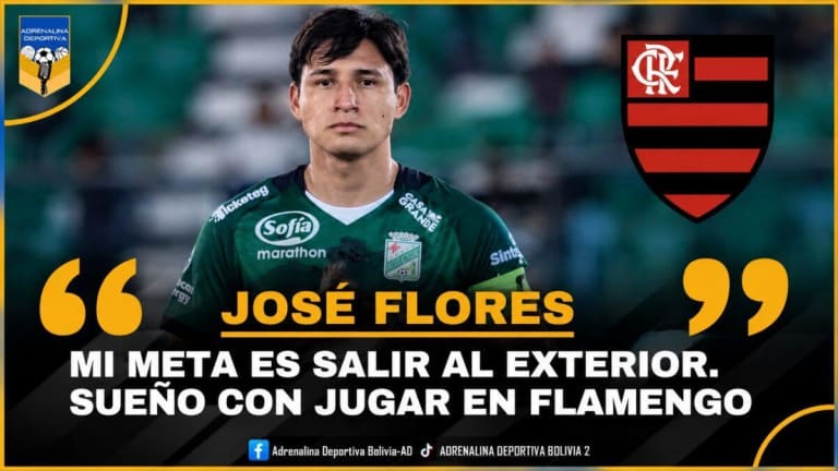 Atacante boliviano Pollo Flores sonha em vestir a camisa do Flamengo