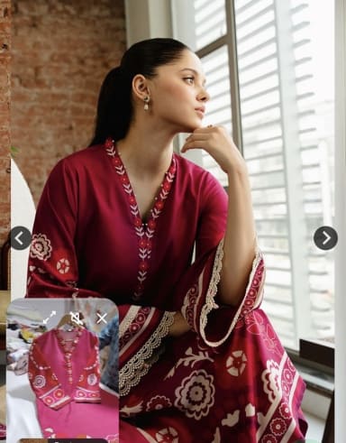 Brand inspired coords 2 pc ready to wear in bana doria lawn