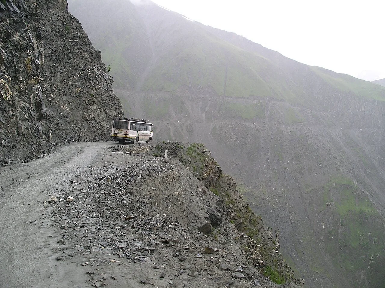 Zoji La pass highway connecting Srinagar and Leh