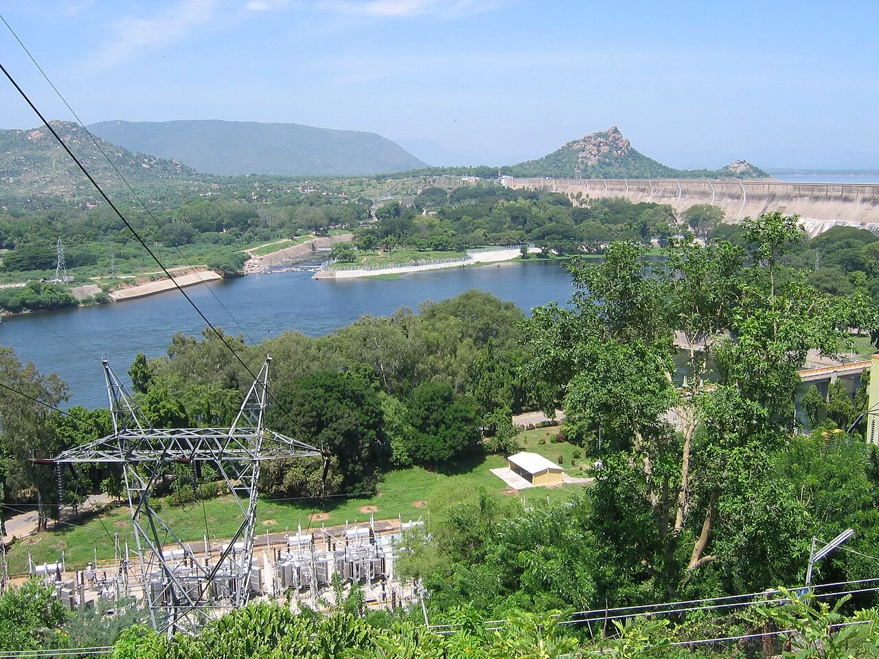Mettur Dam on Cauvery river in Tamil Nadu