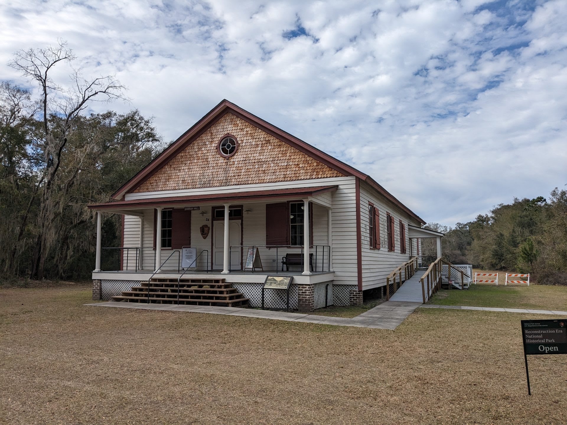 Darrah Hall, one of the historic Penn Center buildings on St. Helena Island