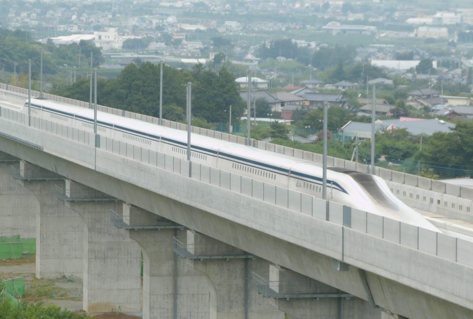 JR Central SCMaglev L0 Series train on the Yamanashi test track