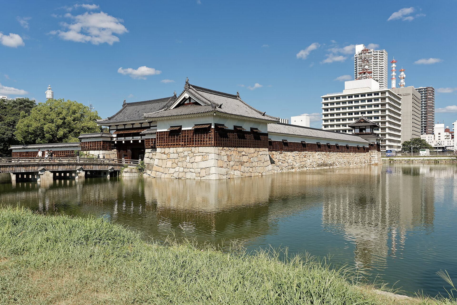 The surviving main gate of Hiroshima Castle