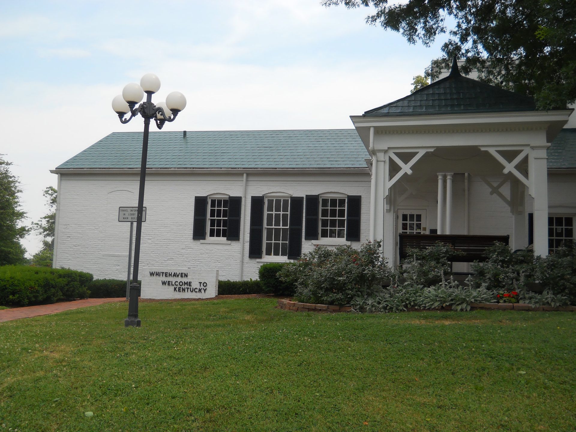 Whitehaven Welcome Center, a Classical Revival mansion serving as Kentucky's I-24 rest stop in Paducah