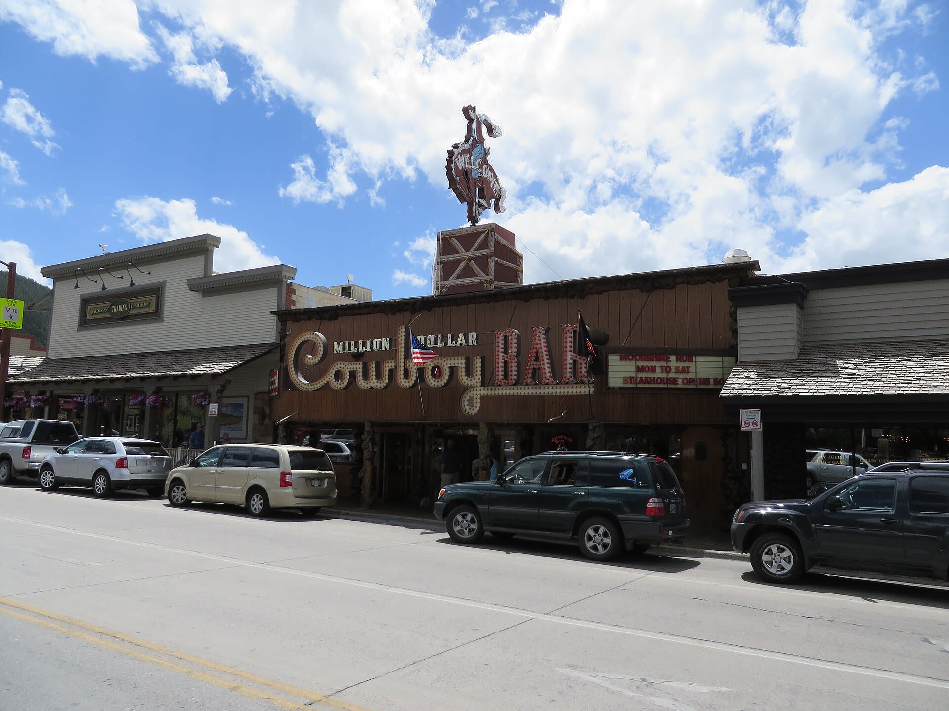 The Million Dollar Cowboy Bar in Jackson, Wyoming