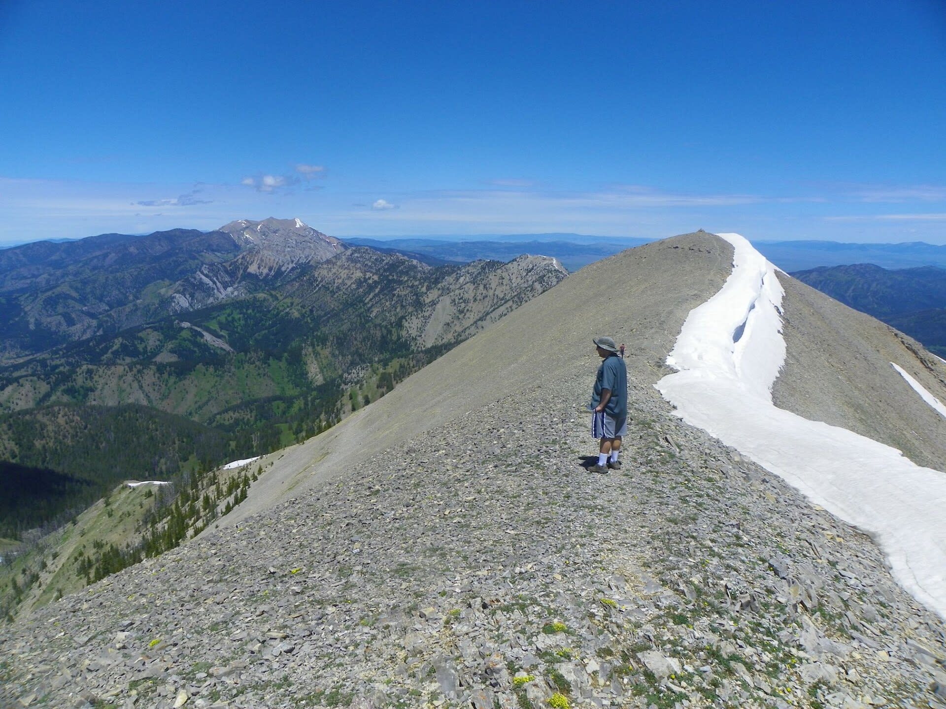 Saddle Peak in the Bridger Mountains north of Bozeman, near the Bridger Bowl ski area