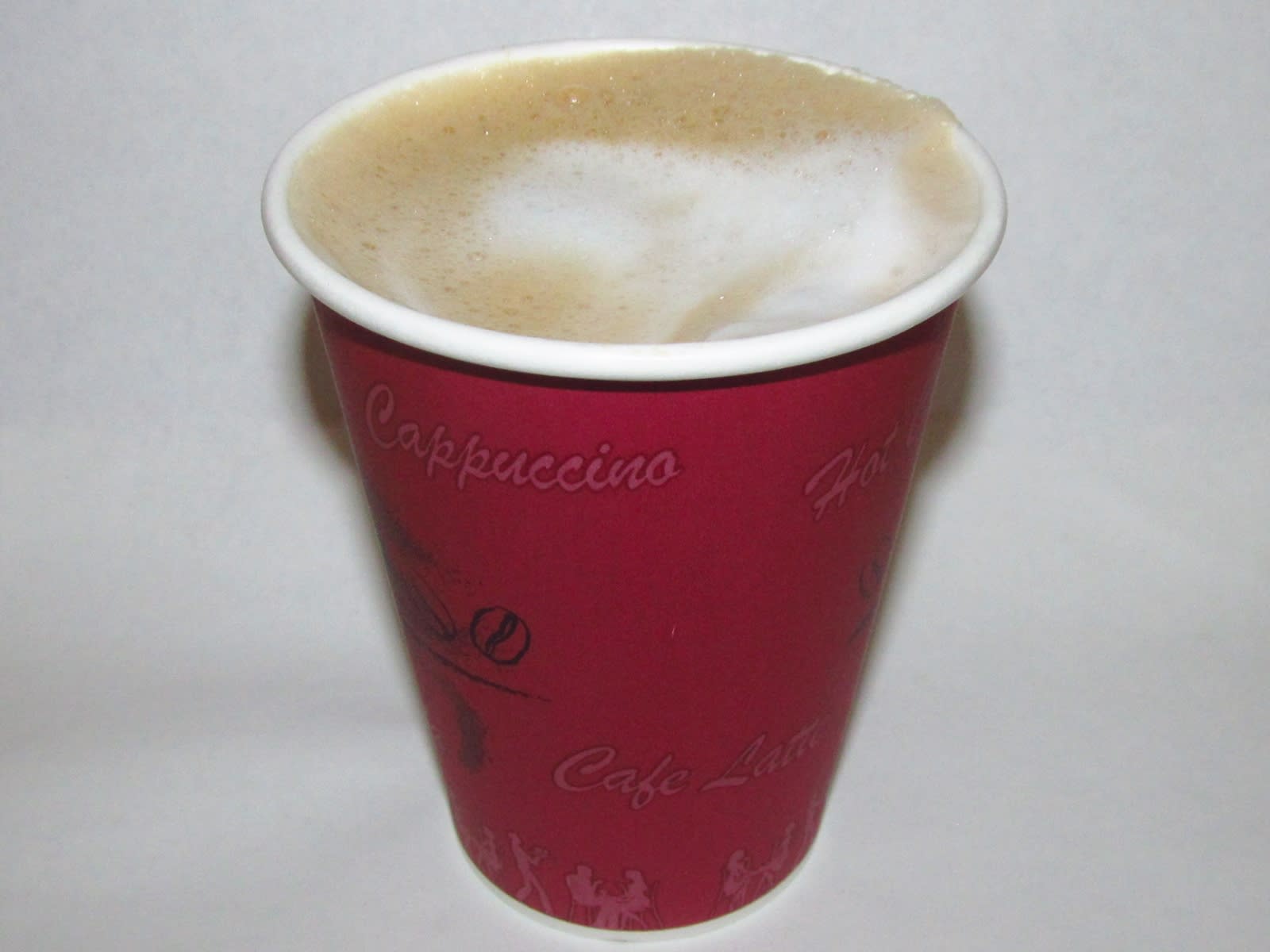 Cafe au lait served at a coffee shop
