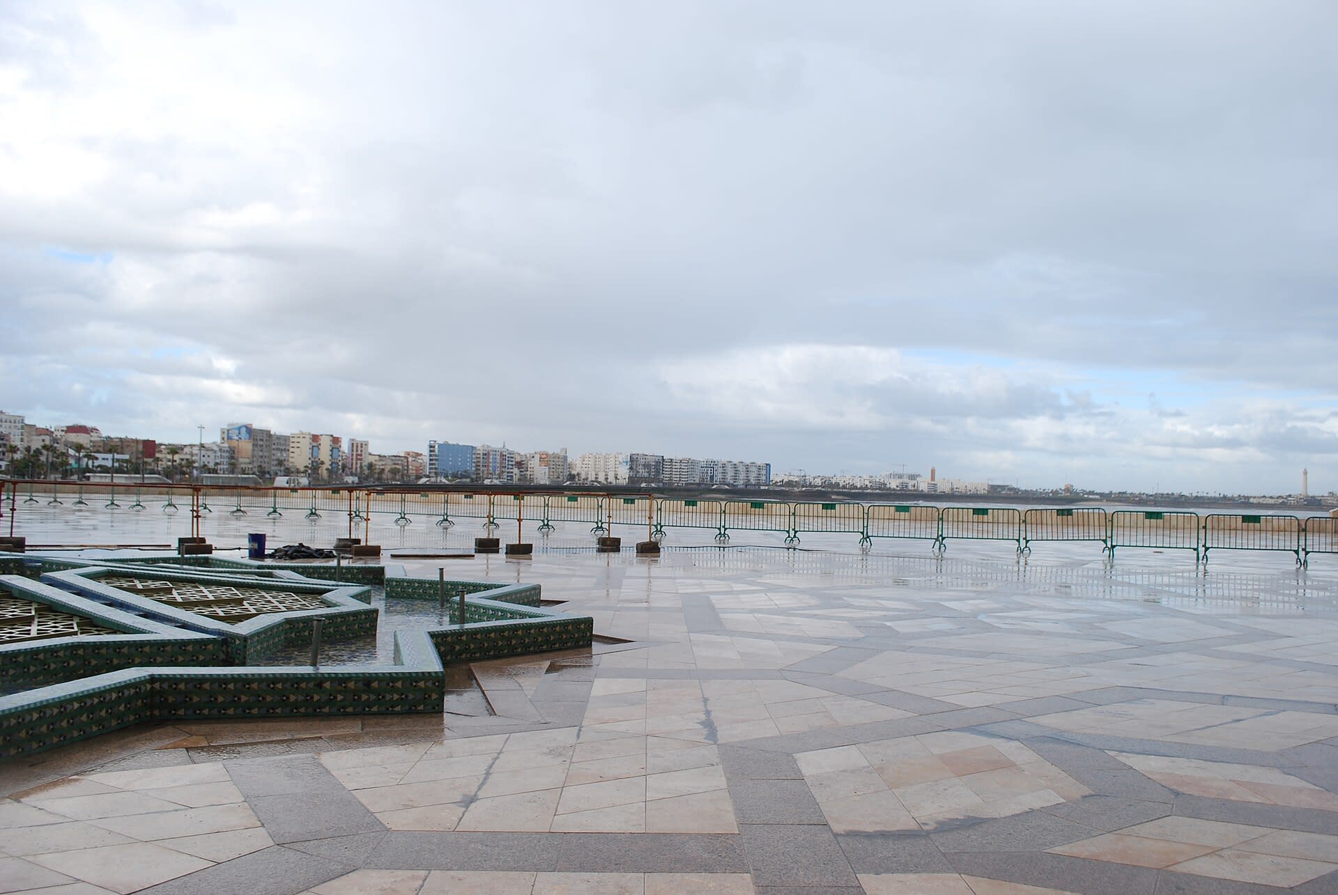 Hassan II Mosque and its open plaza in Casablanca