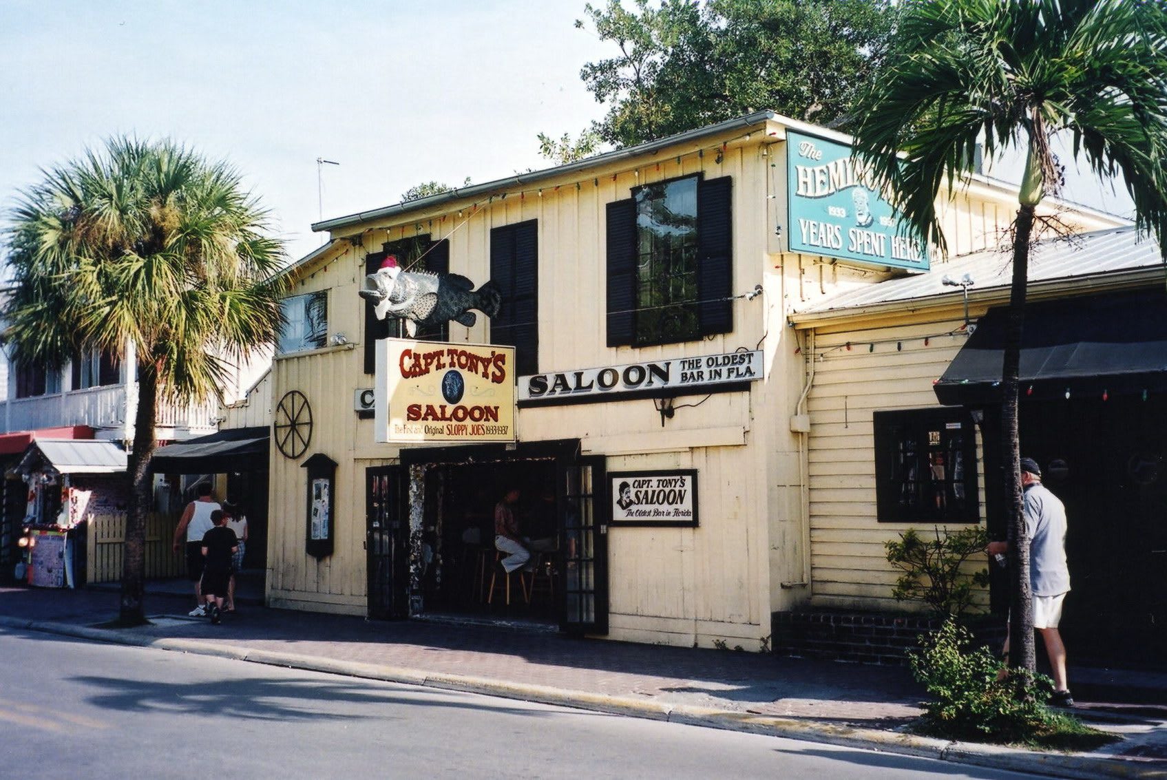 Captain Tony's Saloon on Greene Street in Key West, the building where Hemingway actually drank in the 1930s