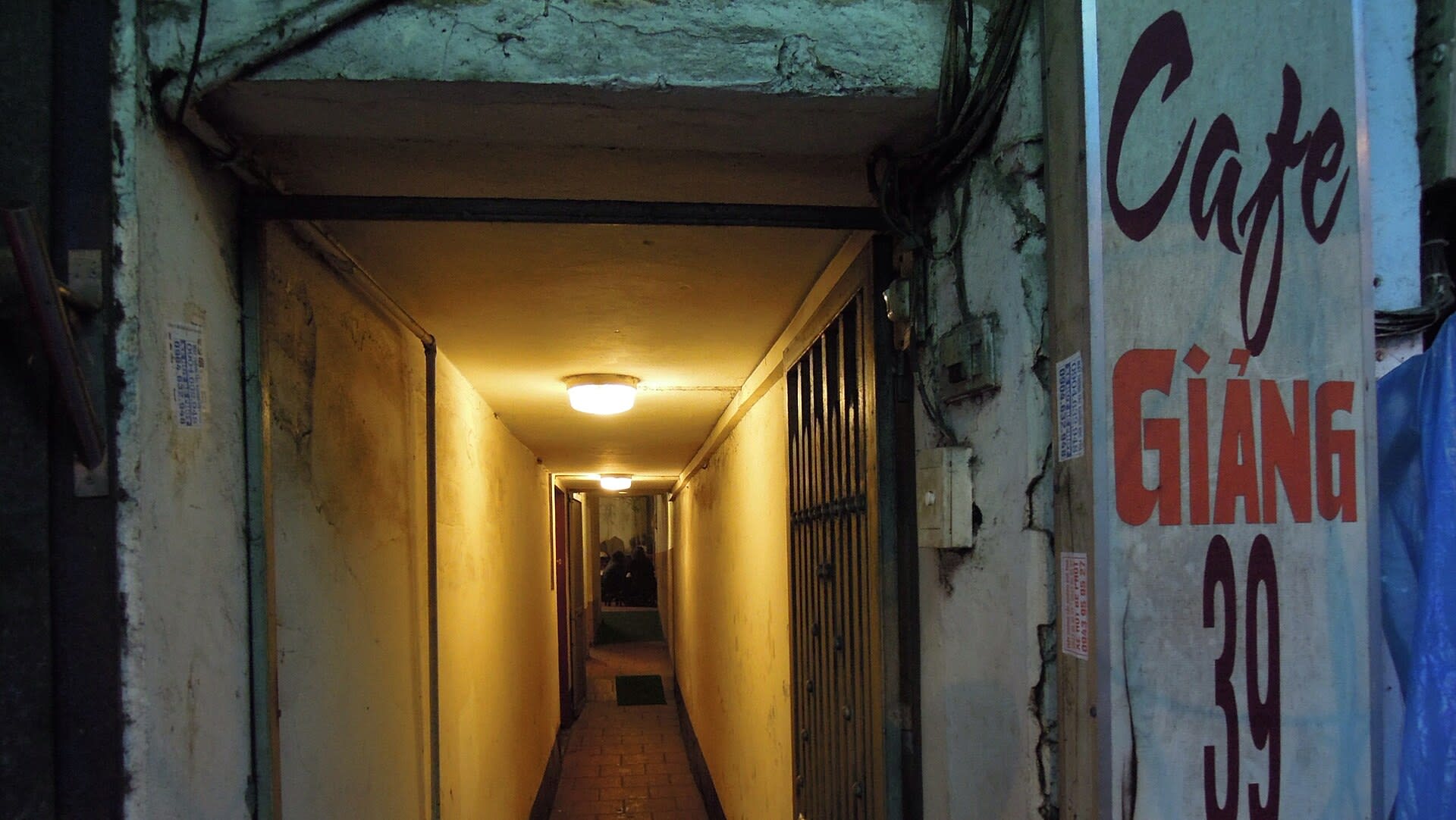 Interior of Cafe Giang, the birthplace of Hanoi egg coffee