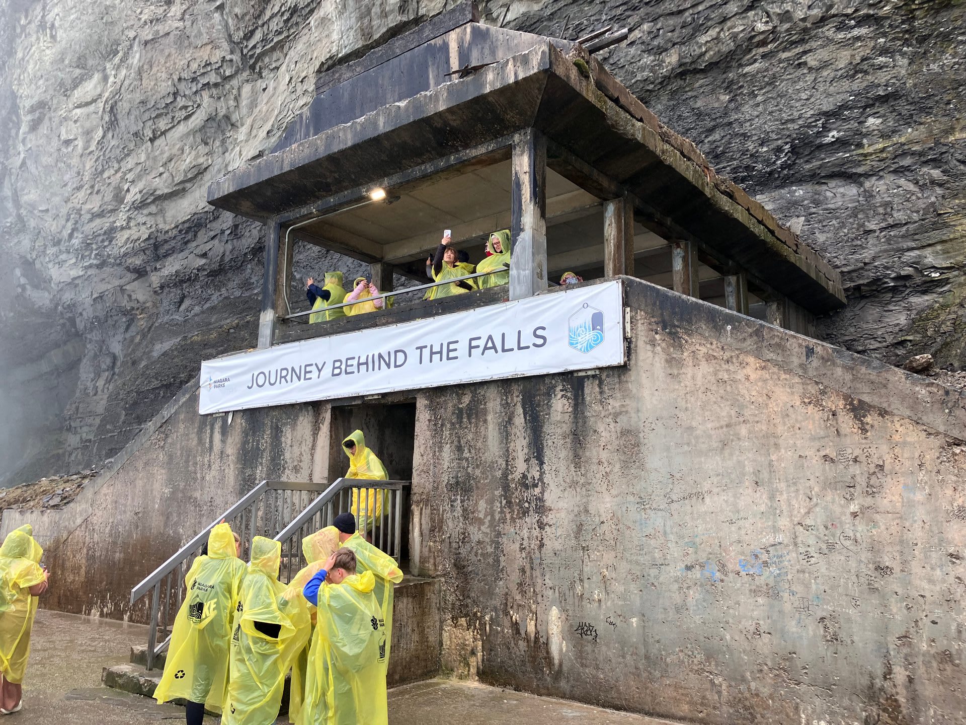 Observation deck at Journey Behind the Falls, Niagara Falls, Ontario