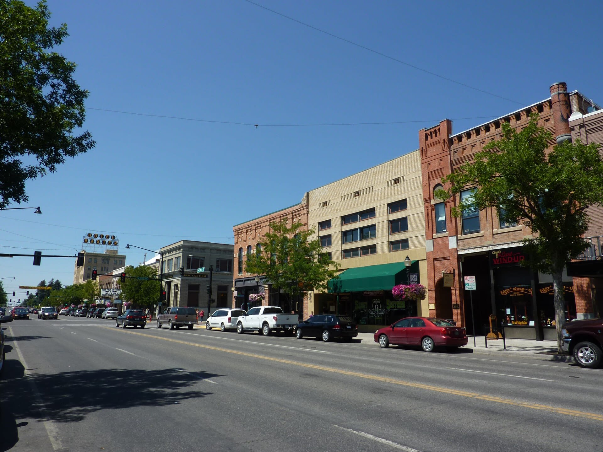 Historic Main Street in downtown Bozeman, Montana