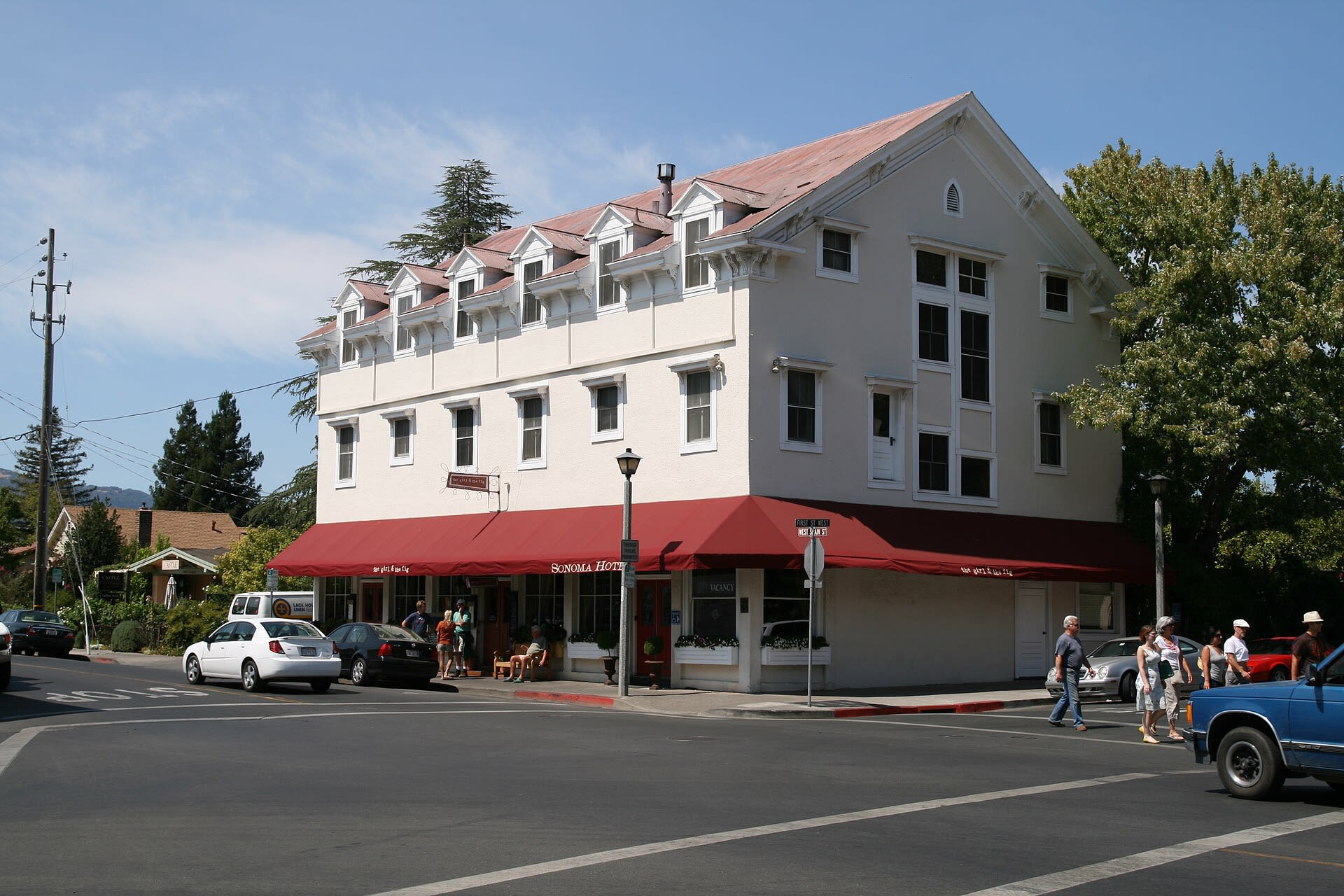 The girl and the fig restaurant on Sonoma Plaza