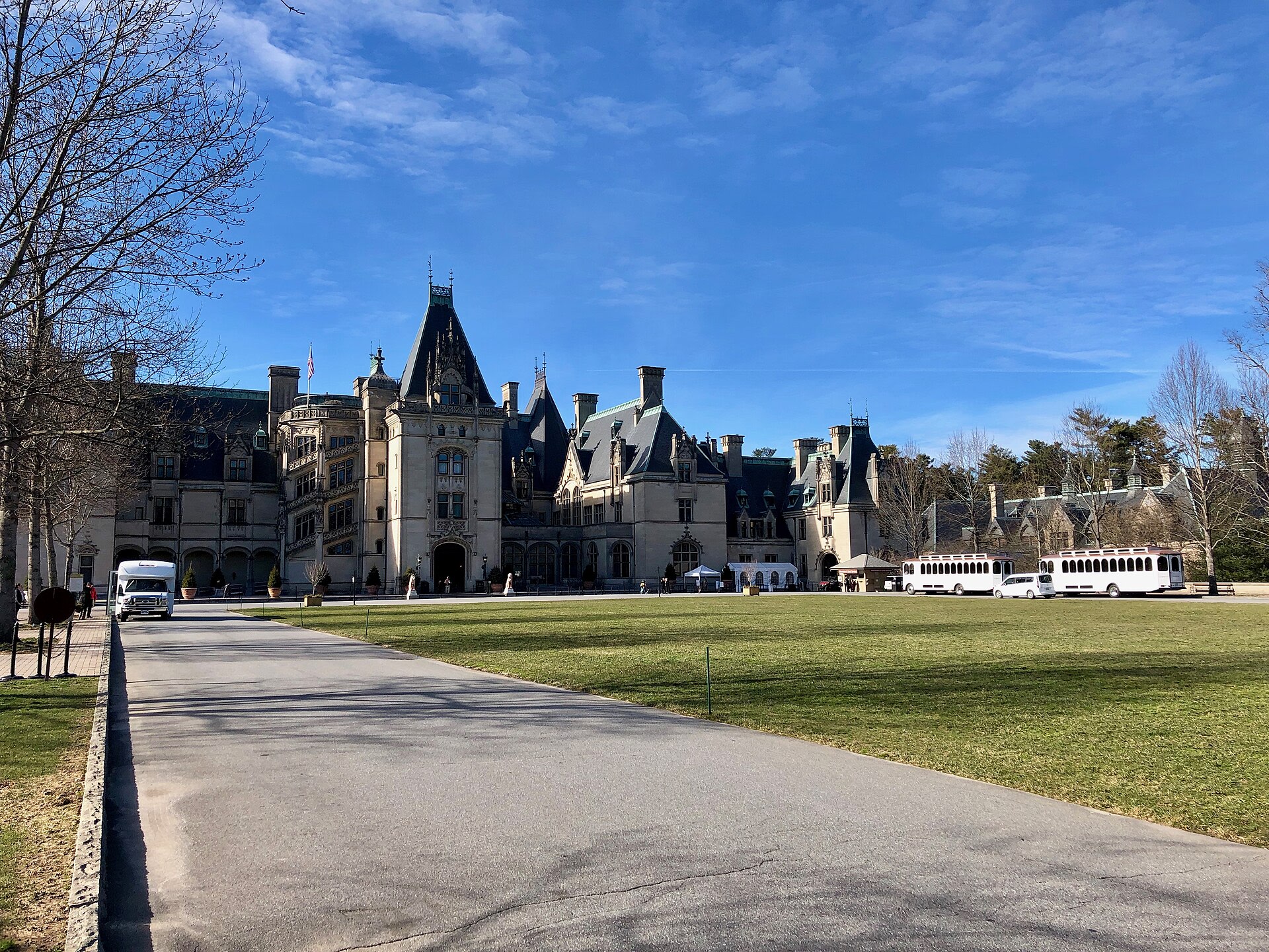 The Biltmore House, America's largest privately owned home, on the Biltmore Estate in Asheville, North Carolina