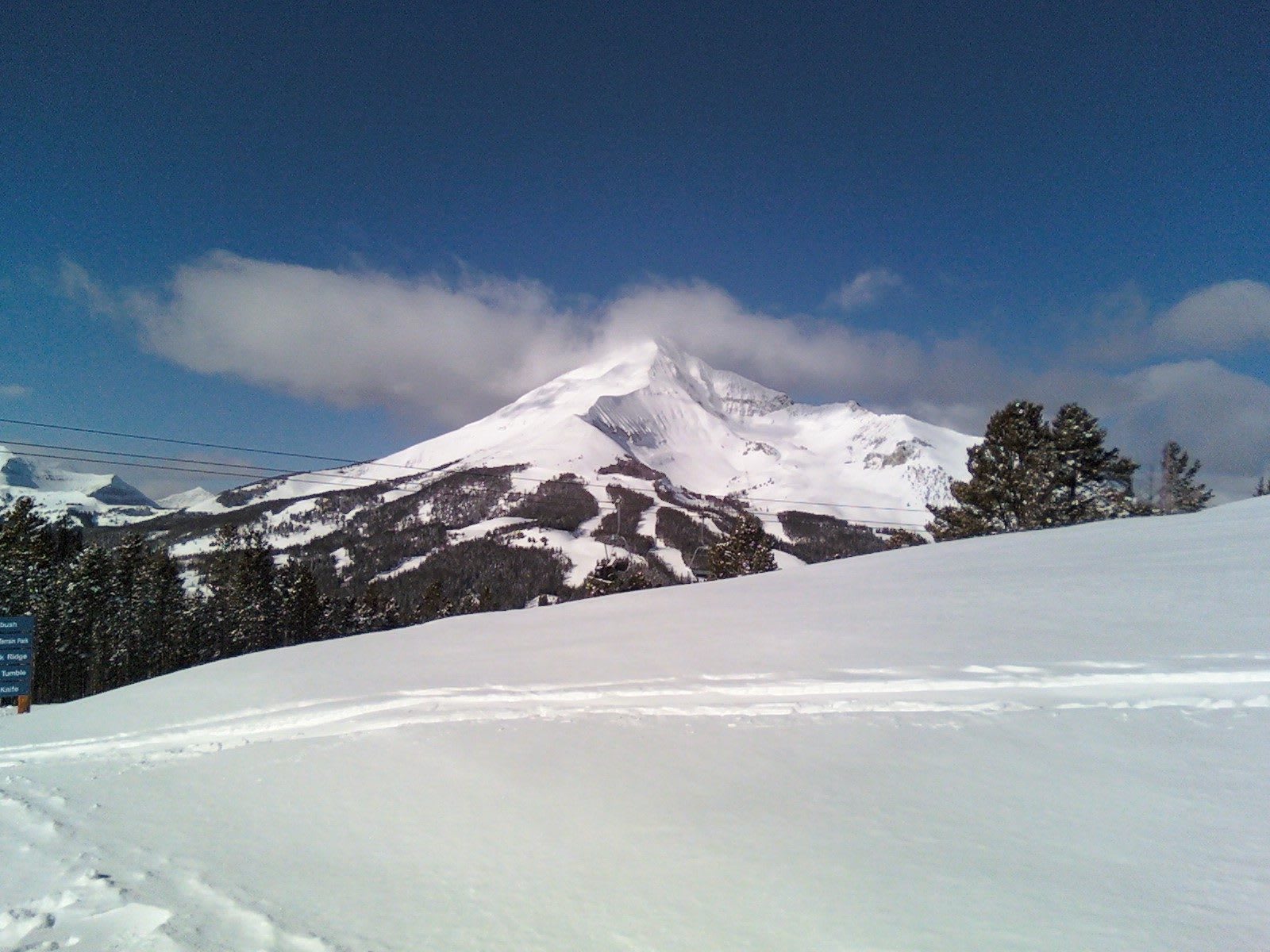 Lone Peak, the 11,166-foot summit at the center of Big Sky Resort
