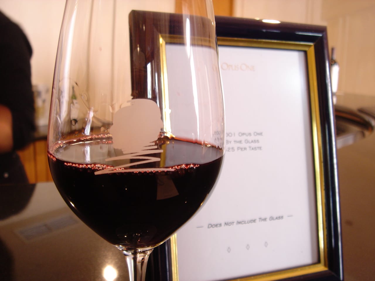 Glass of Napa Valley wine