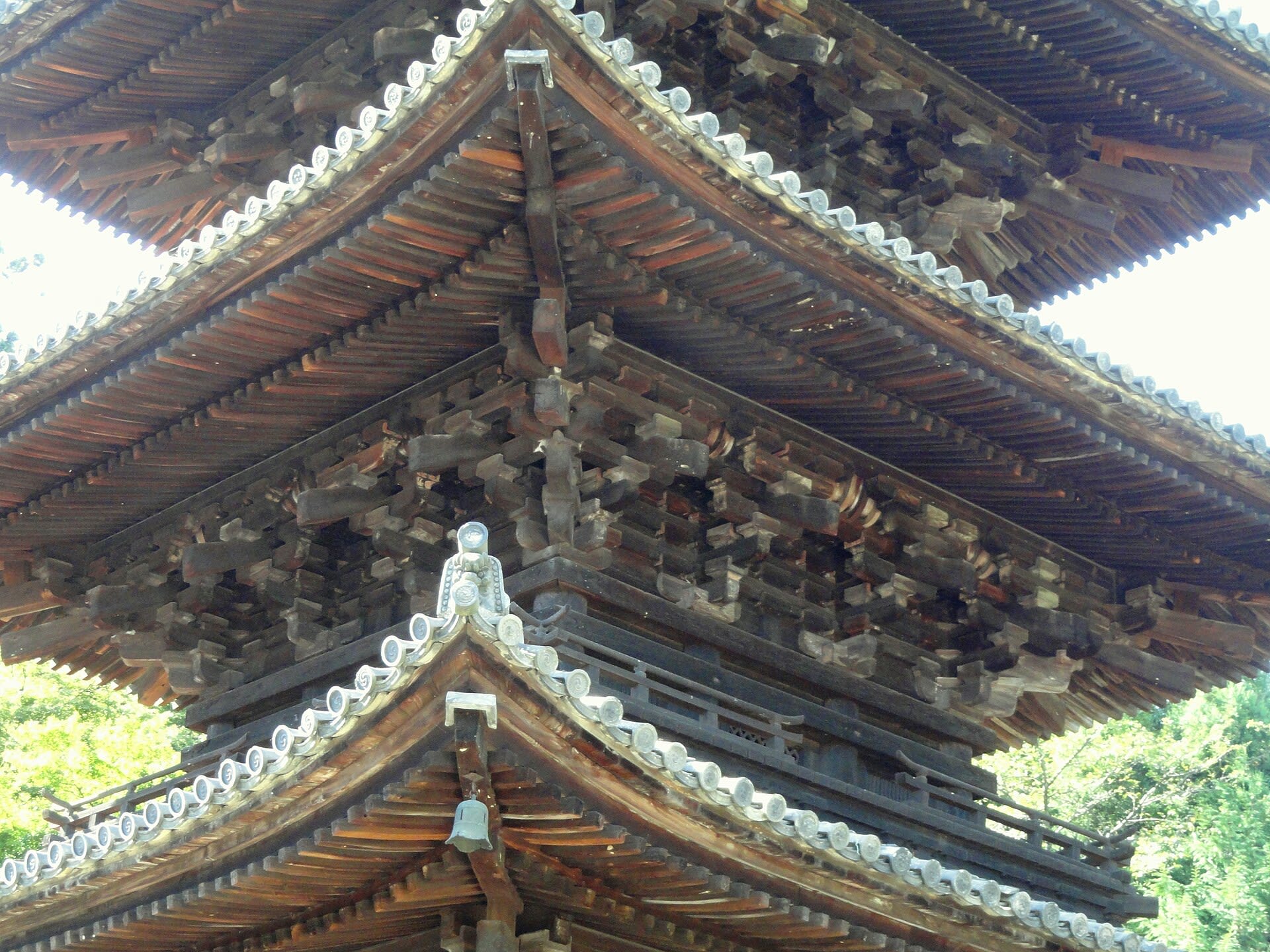 Three-story pagoda of Mii-dera temple in Otsu, Shiga Prefecture