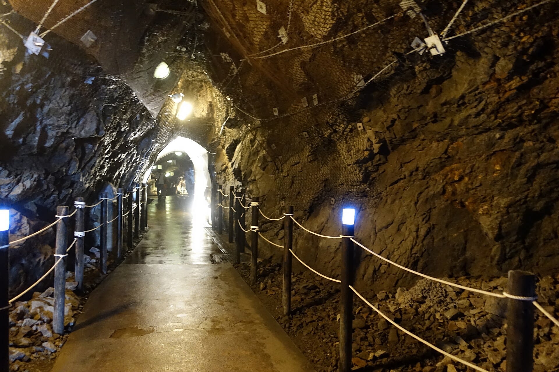 Inside the tidal Iwaya Caves at the far end of Enoshima