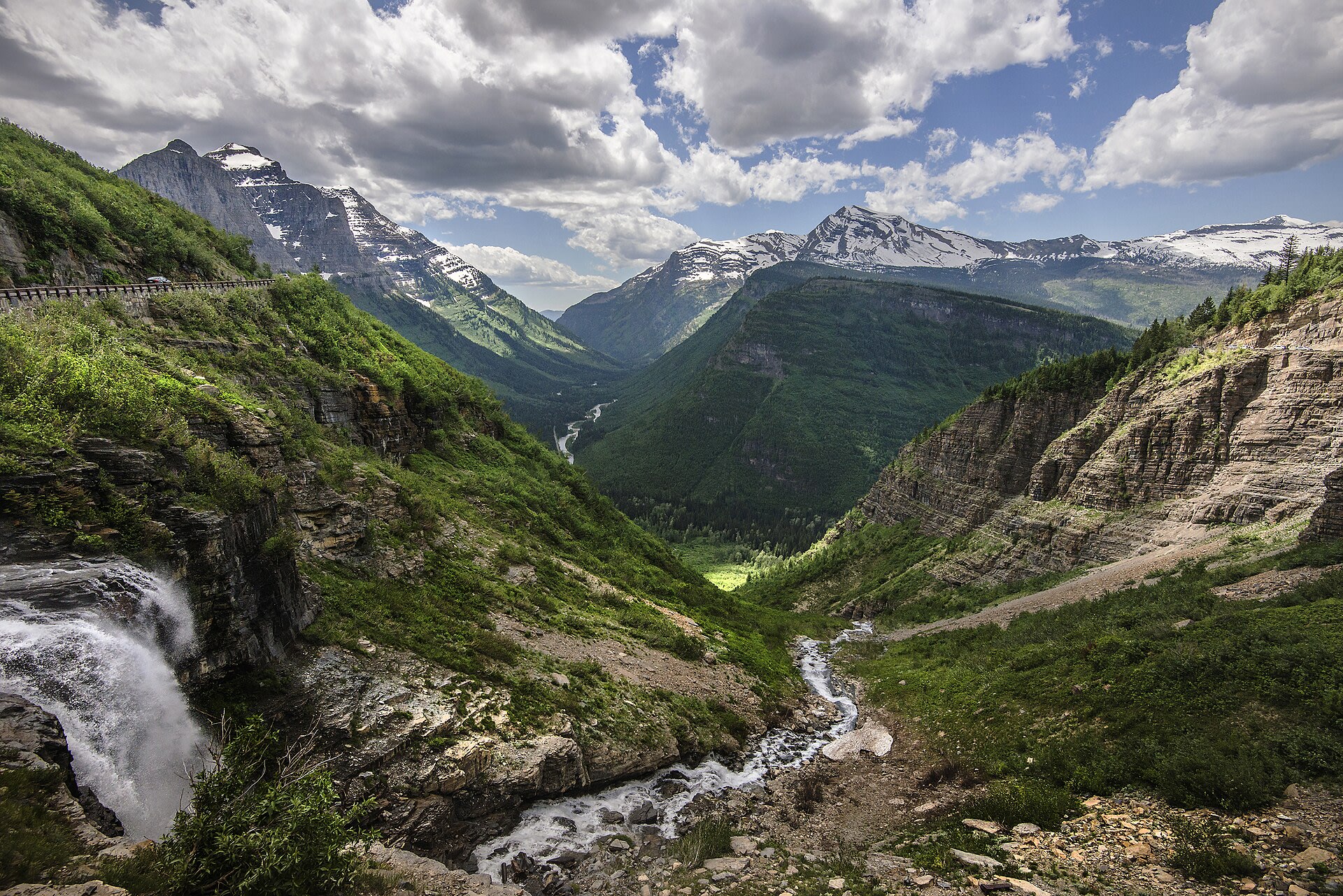 Going-to-the-Sun Road through Glacier National Park