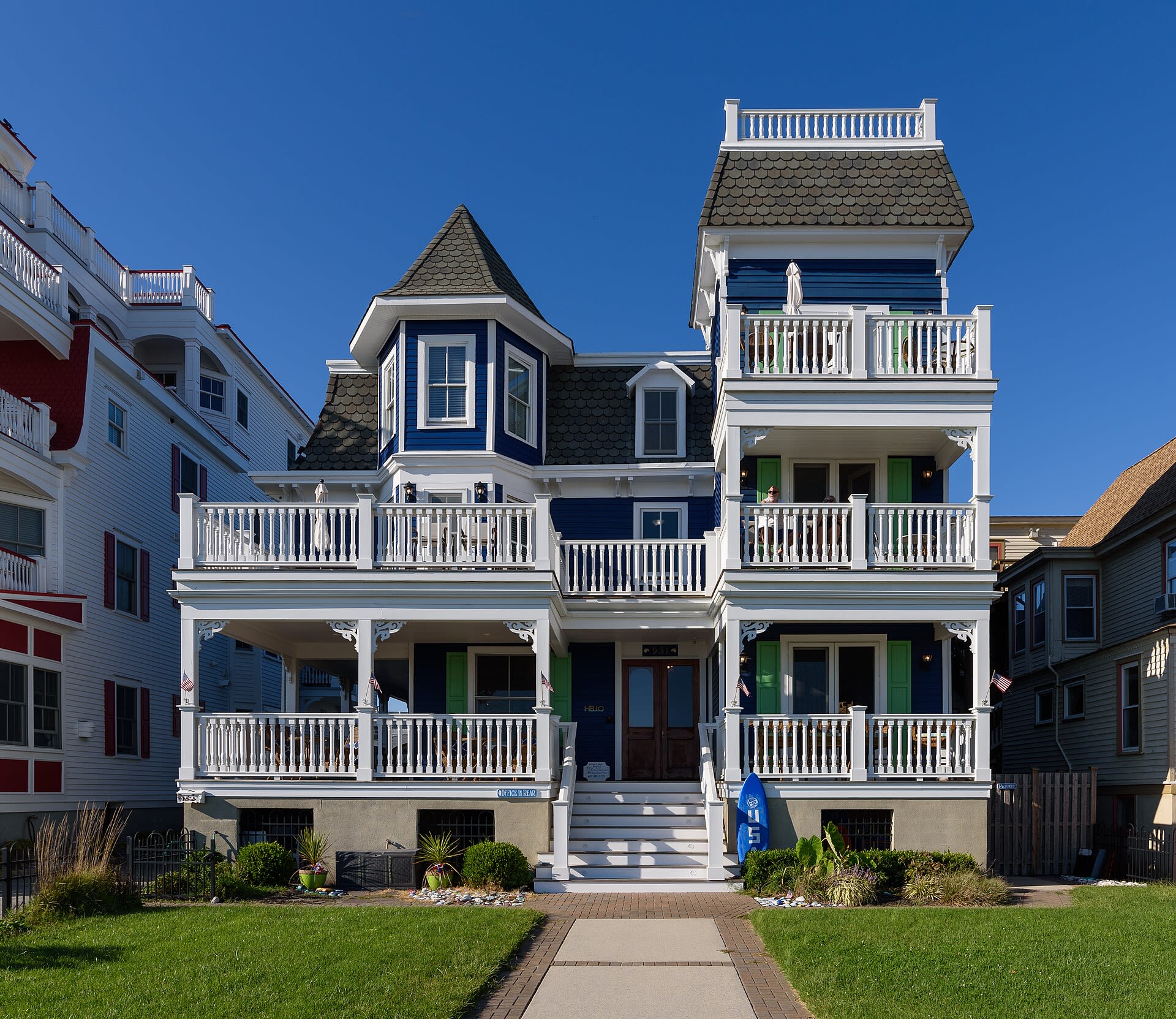 Victorian beachfront building at 931 Beach Avenue in Cape May, New Jersey