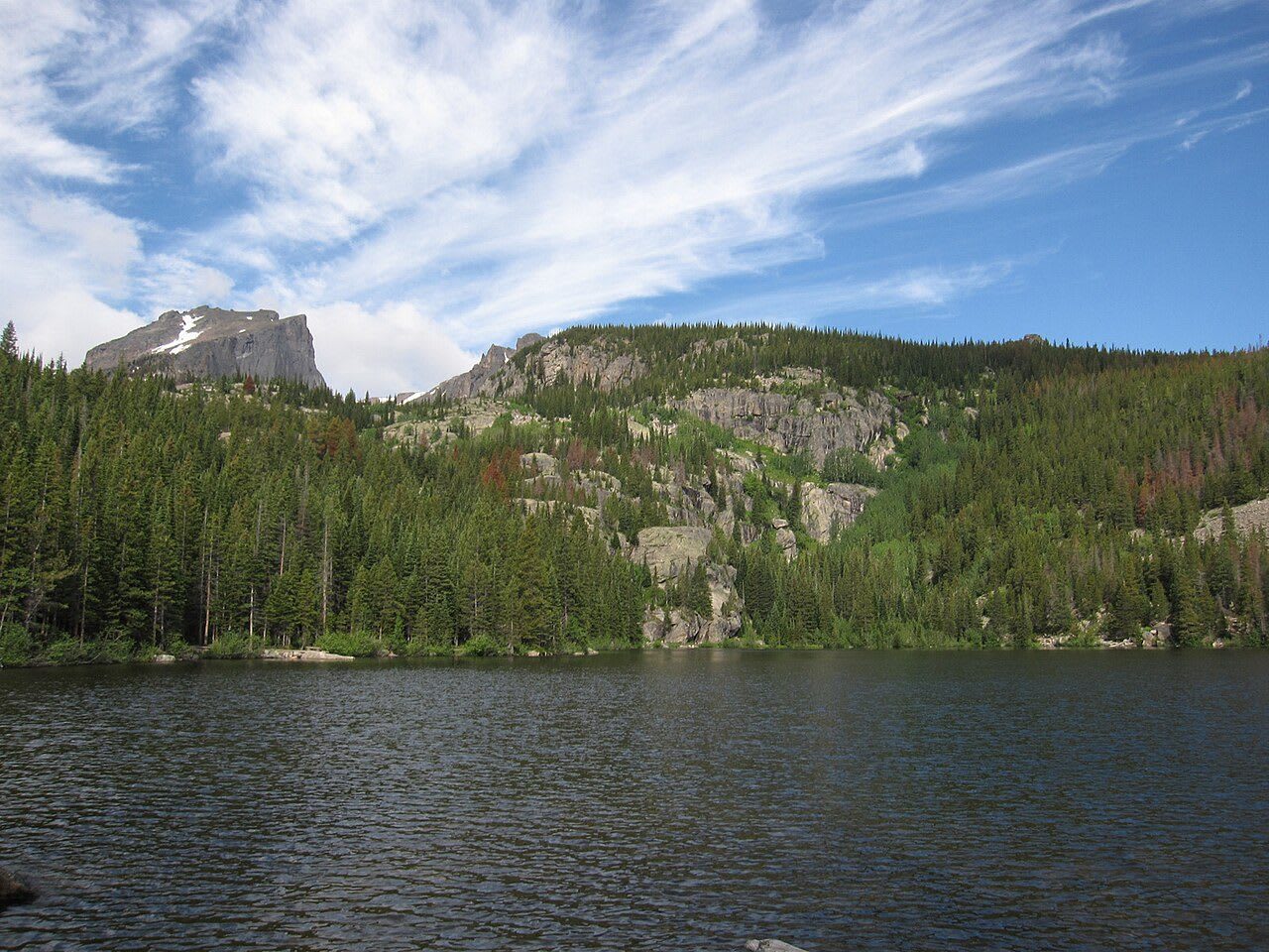 Bear Lake with Hallett Peak in the background, Rocky Mountain National Park