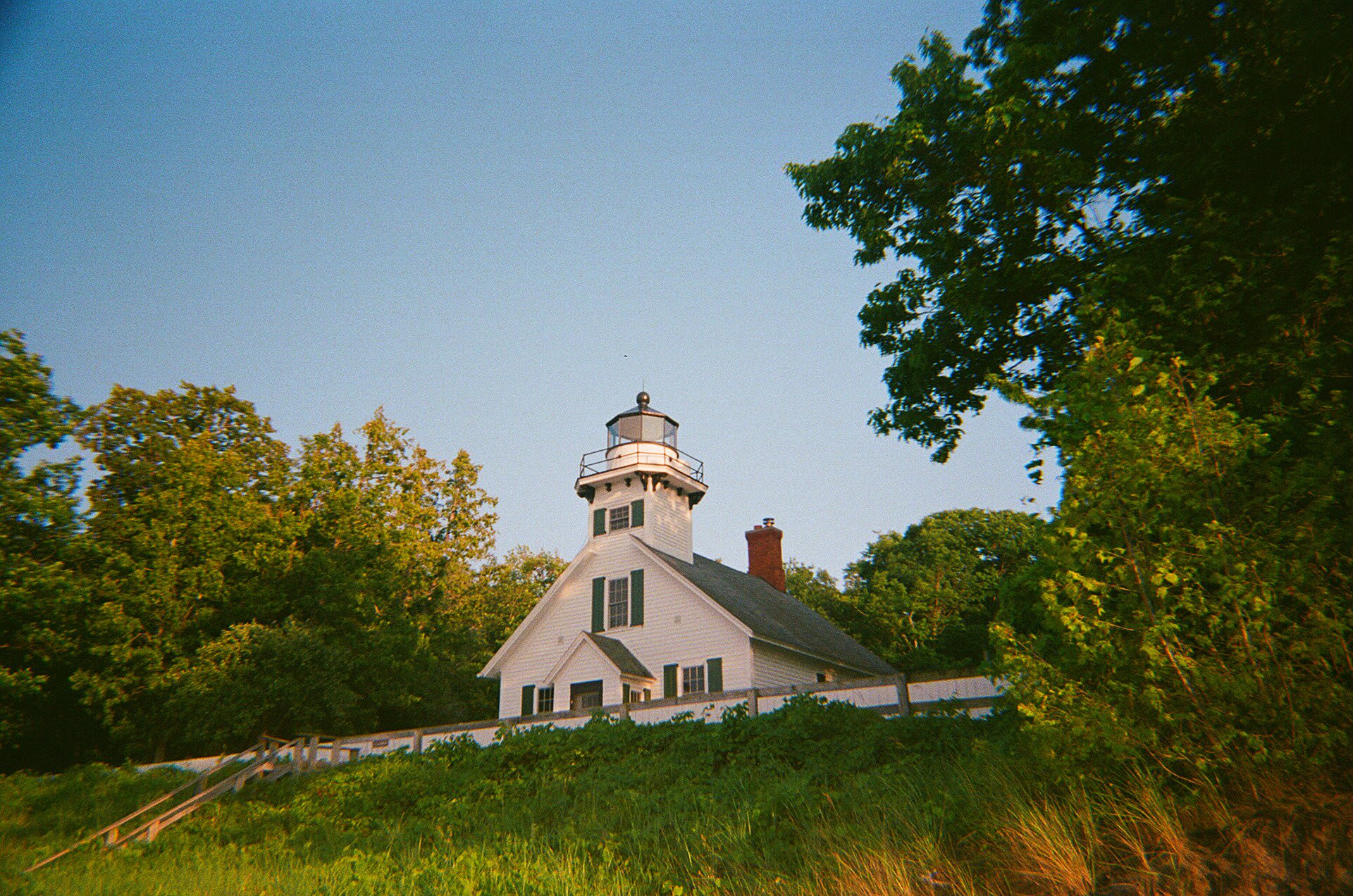Mission Point Lighthouse at the tip of Old Mission Peninsula