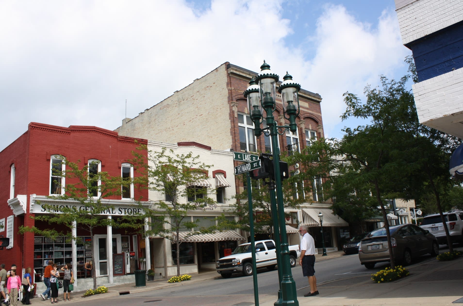 Historic Mitchell Street in Petoskey's Gaslight District