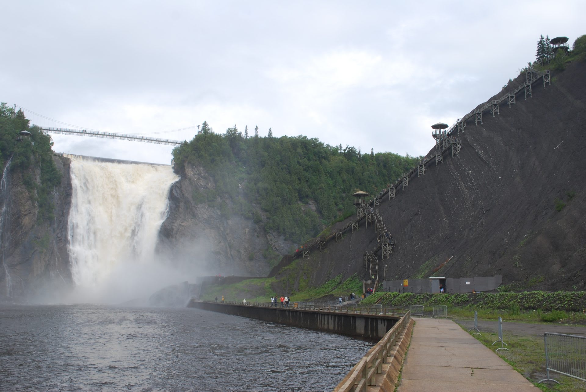Parc de la Chute-Montmorency waterfall near Quebec City