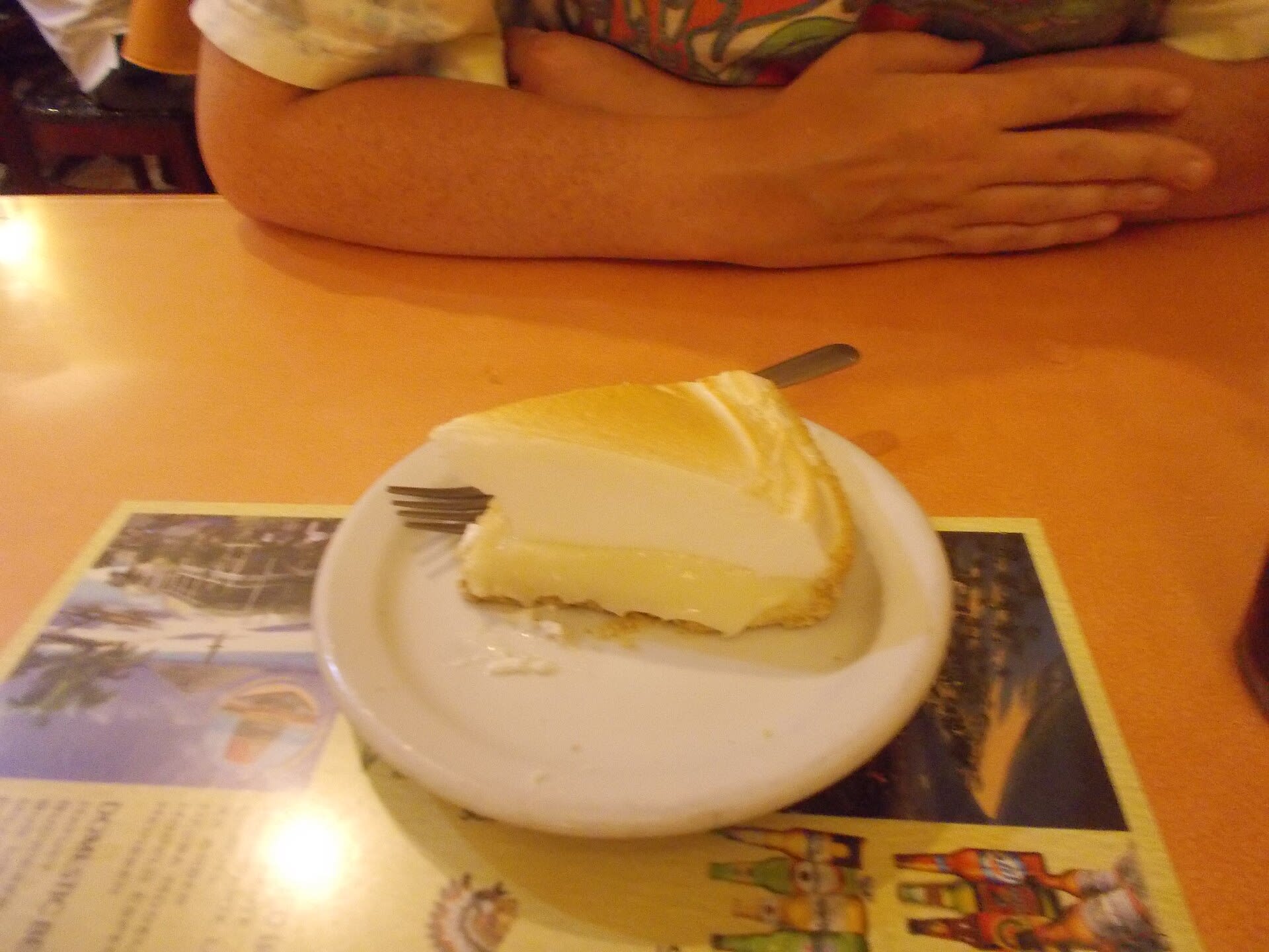 A slice of key lime pie served at El Siboney restaurant in Key West