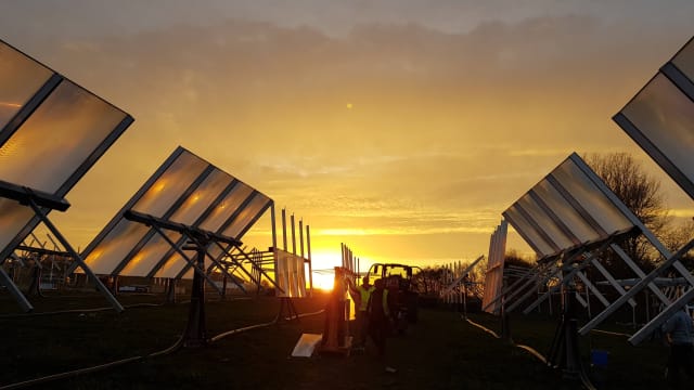 Heliac solar field in Møn