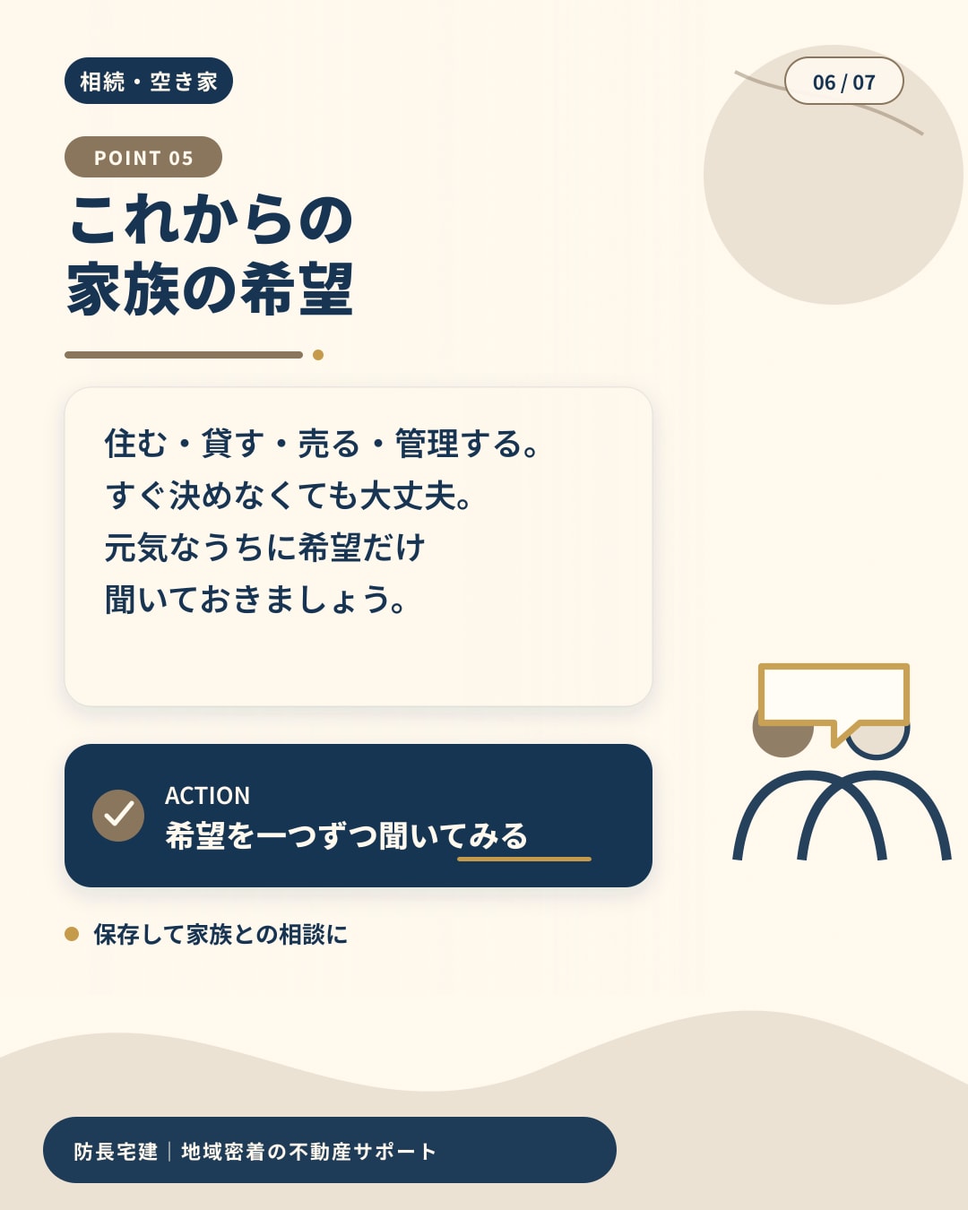 実家の今後を家族で話し合う