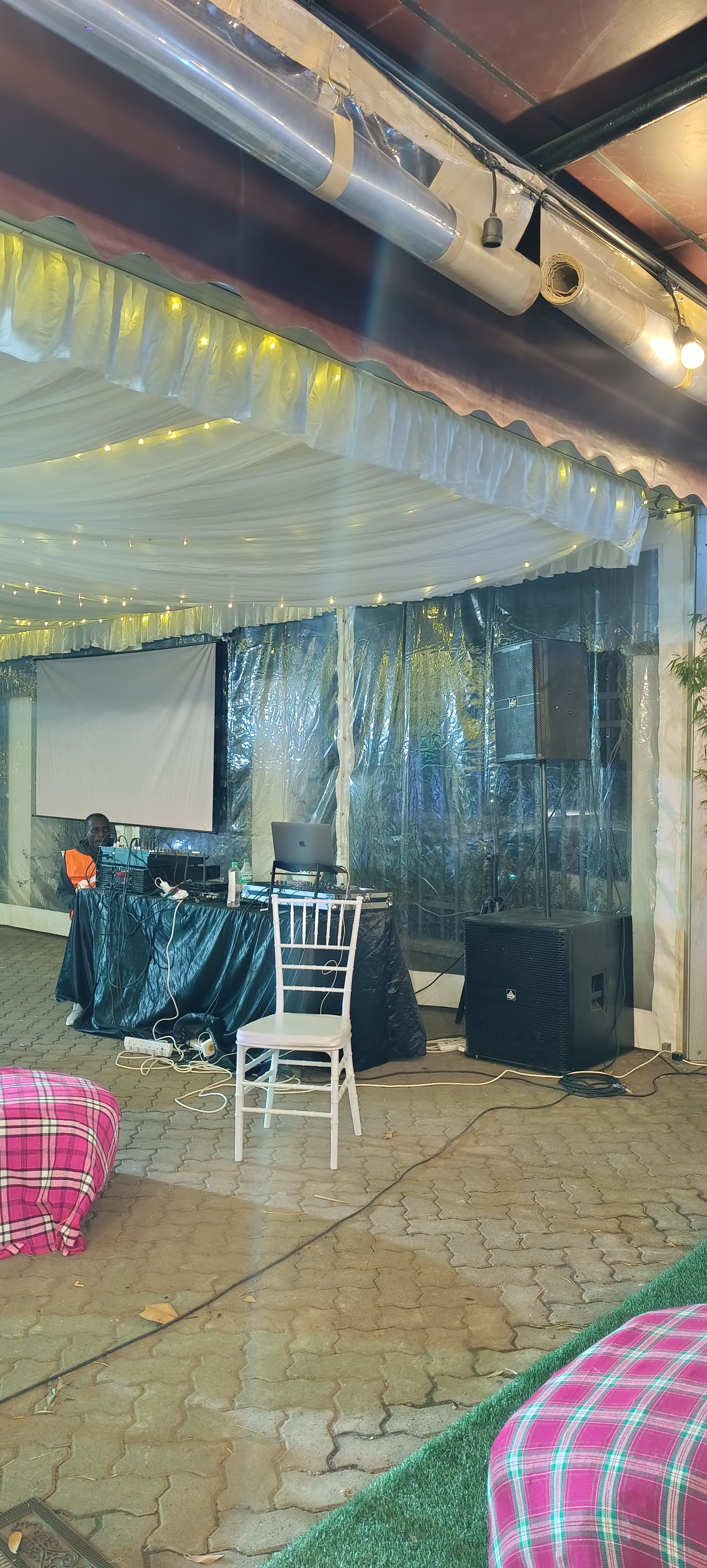 Indoor event setup at 689 place Karen courtesy of Big Kountu BBQ event planners
