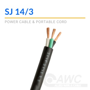 Cordon d′alimentation spiralé 3c/14 AWG - SJEW - 2.4 m (8')