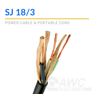 SJ 18/3  18 AWG, 3 Conductor SJ Cord from Allied Wire