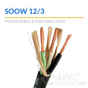 Primary Wire - Rated 80 C 12 AWG, Black 12 Ft.