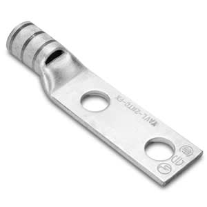 Burndy YA34L2NTC38FX Copper Lug - 350 kcmil, 2-Hole