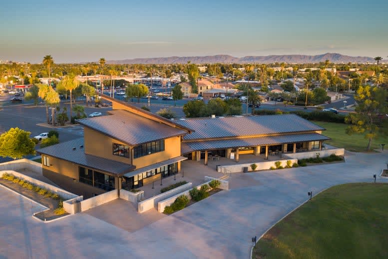 golf clubhouse aerial