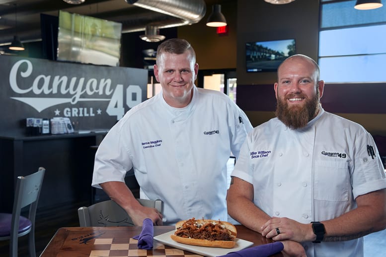 Two Chefs Smiling