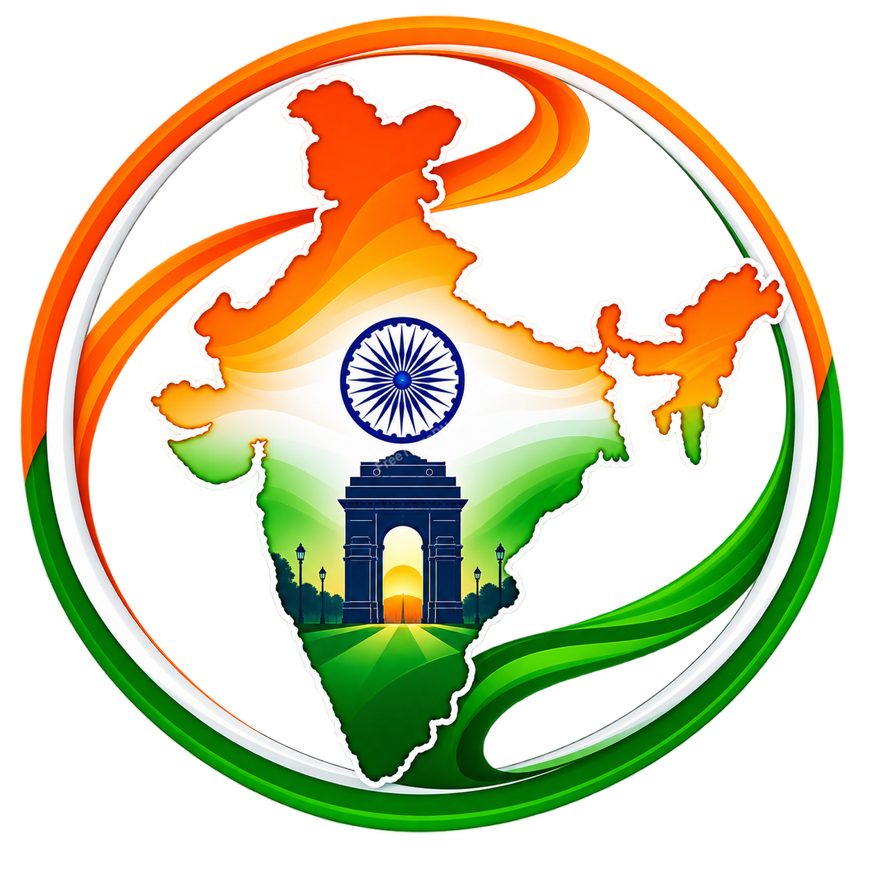 India Map Badge
