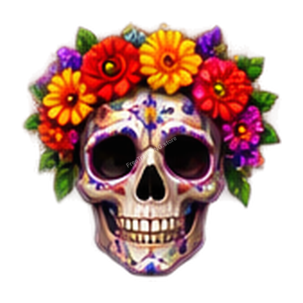 skeleton_skull_flower_crown