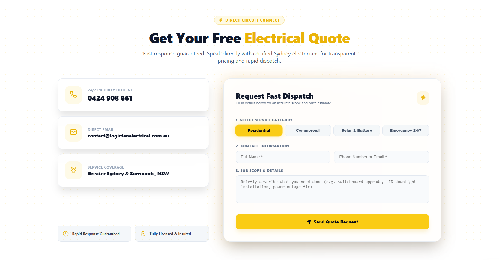 LogicTen Electrical Website & Brand Showcase preview 1