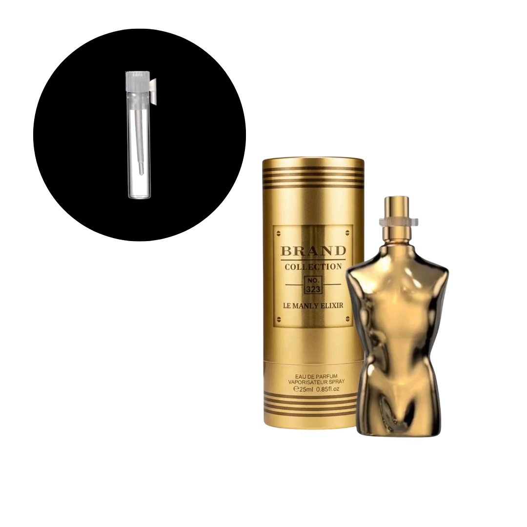 AMOSTRA MINIATURA BRAND COLLECTION 323 JEN PAUL LE MALE ELIXIR 1ML - imagem 1