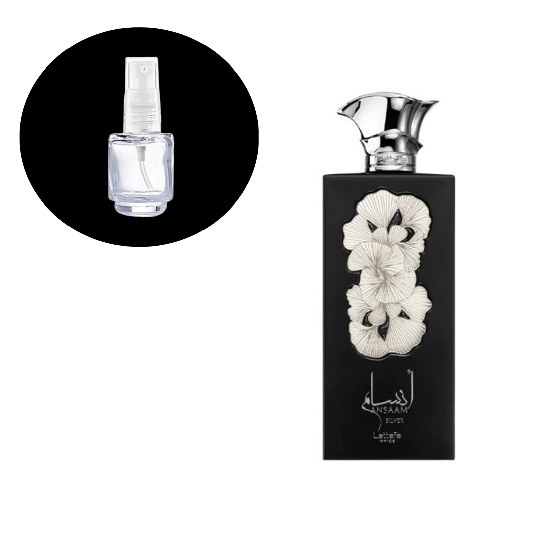 DECANTE LATTAFA PRIDE ANSAAM SILVER EDP (COMPARTILHÁVEL) 5ML - imagem 1
