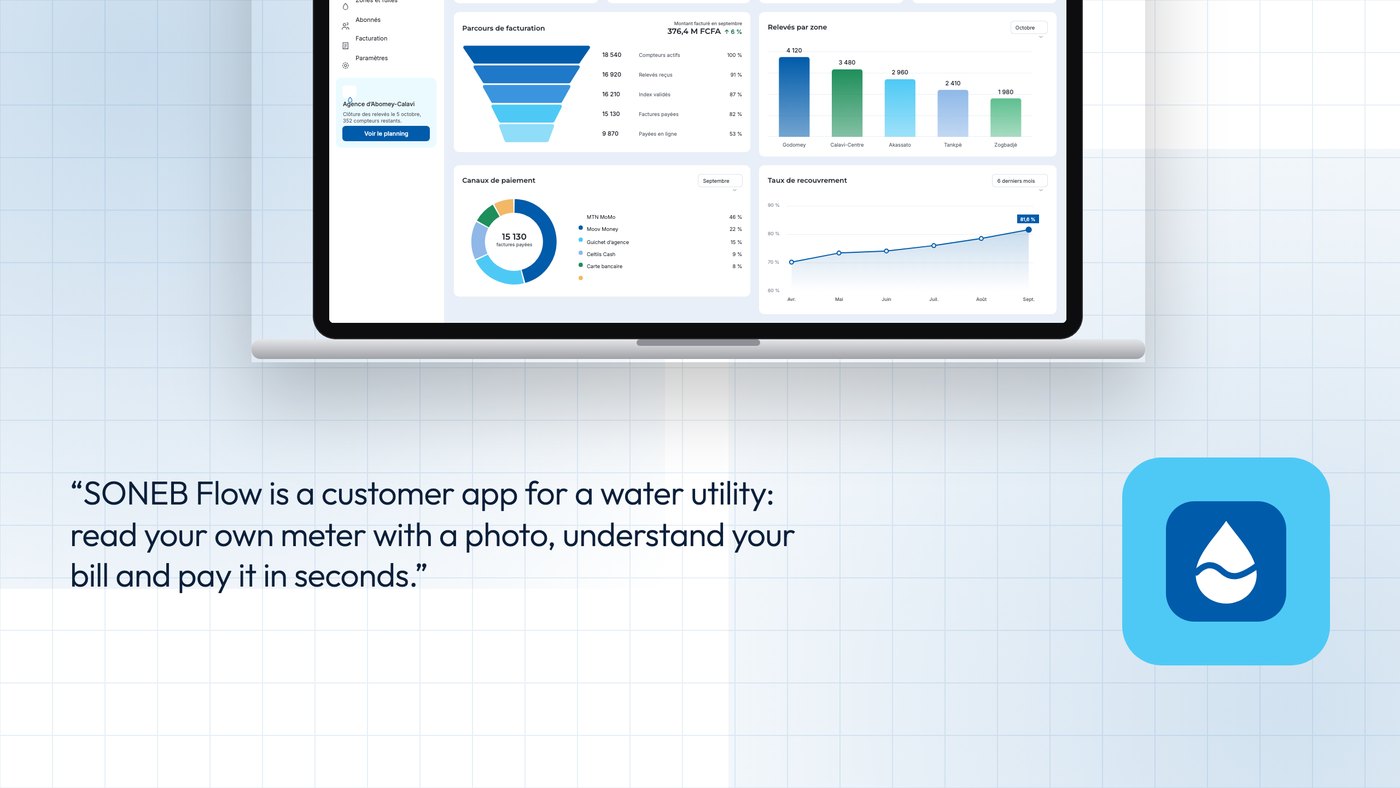 SONEB Flow: customer app for a water utility, contra 01