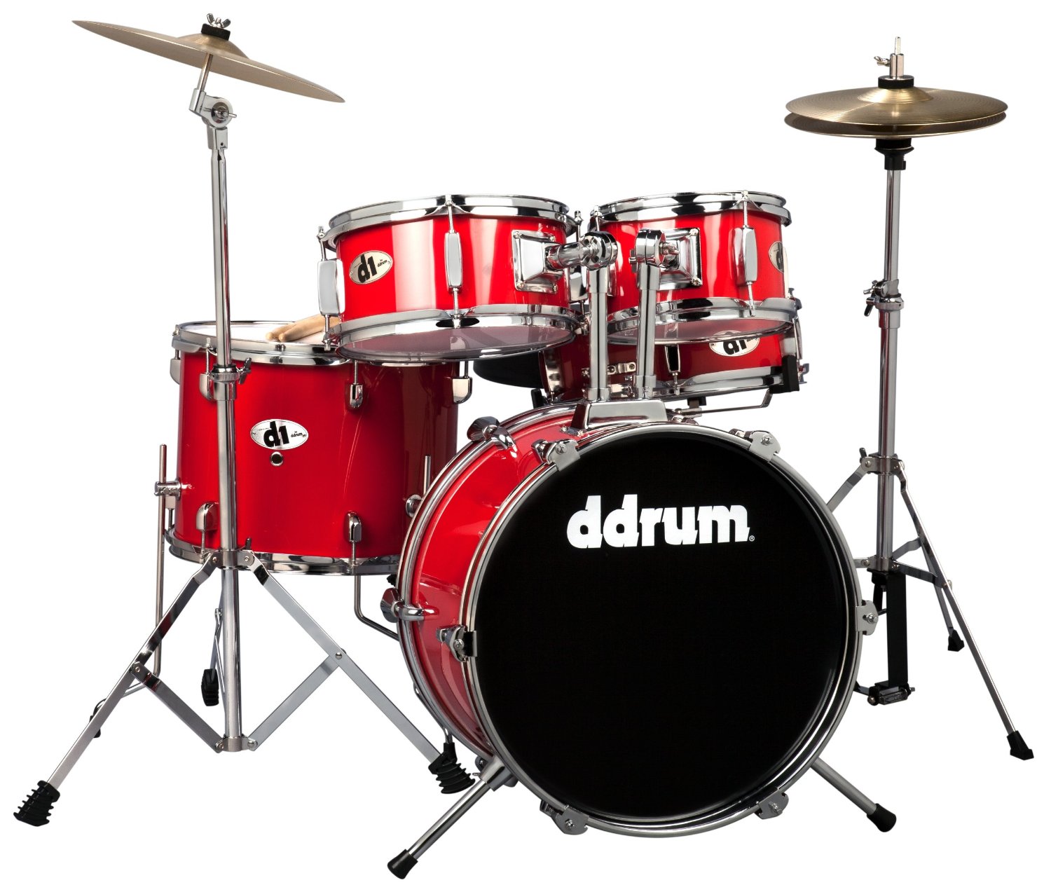 Ddrum D1 Junior Drum Set Crd Candy Red W The Visual